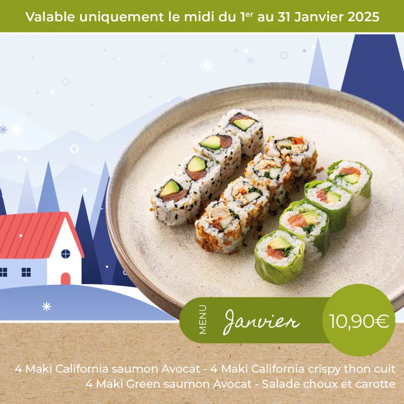 Menu Midi Janvier 2025